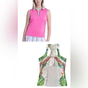Lucky in Love Pink Sleeveless Women's Tops
